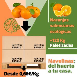 naranjas en palet